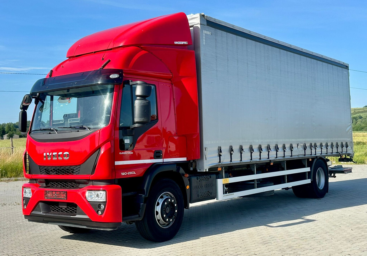 IVECO EUROCARGO 180-280 / FIRANKA / WINDA / 20 PALET / 80 TYŚ KM / 2023 ROK / 9 223 KG ŁADOWNOŚ - Truk dengan terpal samping: gambar 2 IVECO EUROCARGO 180-280 / FIRANKA / WINDA / 20 PALET / 80 TYŚ KM / 2023 ROK / 9 223 KG ŁADOWNOŚ - Truk dengan terpal samping: gambar 2