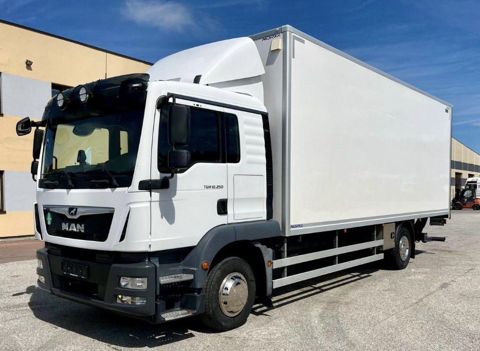 MAN TGM 12.250 / TGL / IZOTERMA / WINDA / 18 EUROPALET / SYPIALKA / AUTOMAT / 2018 ROK - Truk isotermal: gambar 1 MAN TGM 12.250 / TGL / IZOTERMA / WINDA / 18 EUROPALET / SYPIALKA / AUTOMAT / 2018 ROK - Truk isotermal: gambar 1