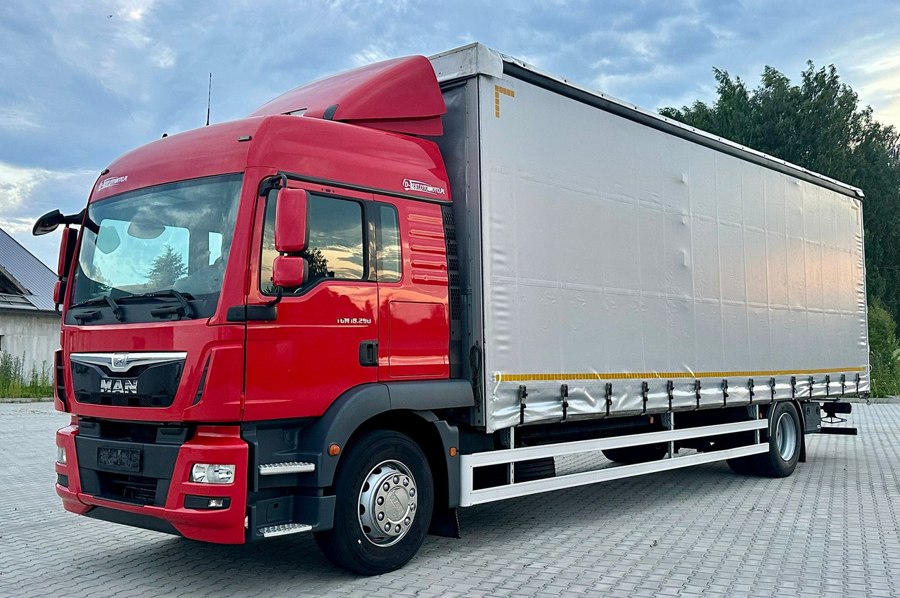 MAN TGM 18.290 / FIRANKA / 22 PALETY / AUTOMAT / EURO 6 / SYPIALKA / ŁADOWNOŚĆ 9 700 - Truk dengan terpal samping: gambar 2 MAN TGM 18.290 / FIRANKA / 22 PALETY / AUTOMAT / EURO 6 / SYPIALKA / ŁADOWNOŚĆ 9 700 - Truk dengan terpal samping: gambar 2