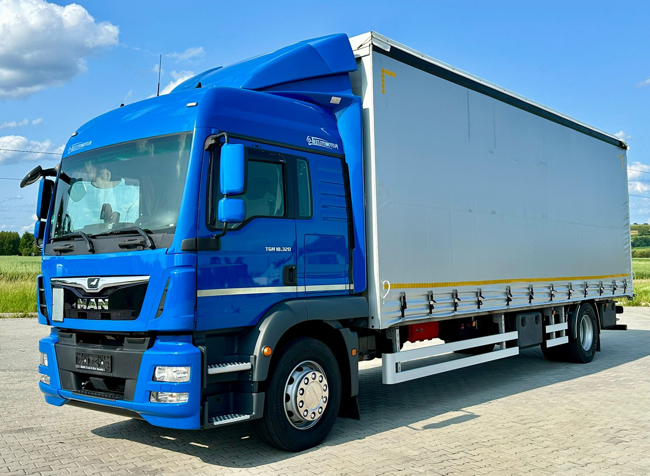 MAN TGM 18.320 / FIRANKA / 20 EUROPALET / 8.3 M DŁUGOŚCI / AUTOMAT / SYPIALKA / 2018 ROK / 9 809 KG ŁADOWNOŚCI - Truk dengan terpal samping: gambar 2 MAN TGM 18.320 / FIRANKA / 20 EUROPALET / 8.3 M DŁUGOŚCI / AUTOMAT / SYPIALKA / 2018 ROK / 9 809 KG ŁADOWNOŚCI - Truk dengan terpal samping: gambar 2
