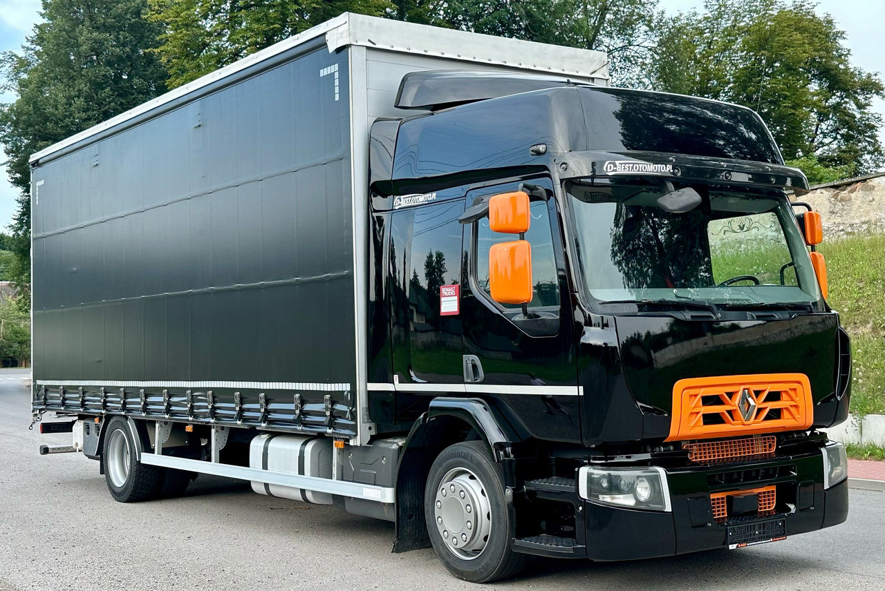 RENAULT D 18 / 320 / FIRANKA / 18 EUROPALET / DUŻA KABINA / EURO 6 / 9 450 KG ŁADOWNOŚCI - Truk dengan terpal samping: gambar 1 RENAULT D 18 / 320 / FIRANKA / 18 EUROPALET / DUŻA KABINA / EURO 6 / 9 450 KG ŁADOWNOŚCI - Truk dengan terpal samping: gambar 1