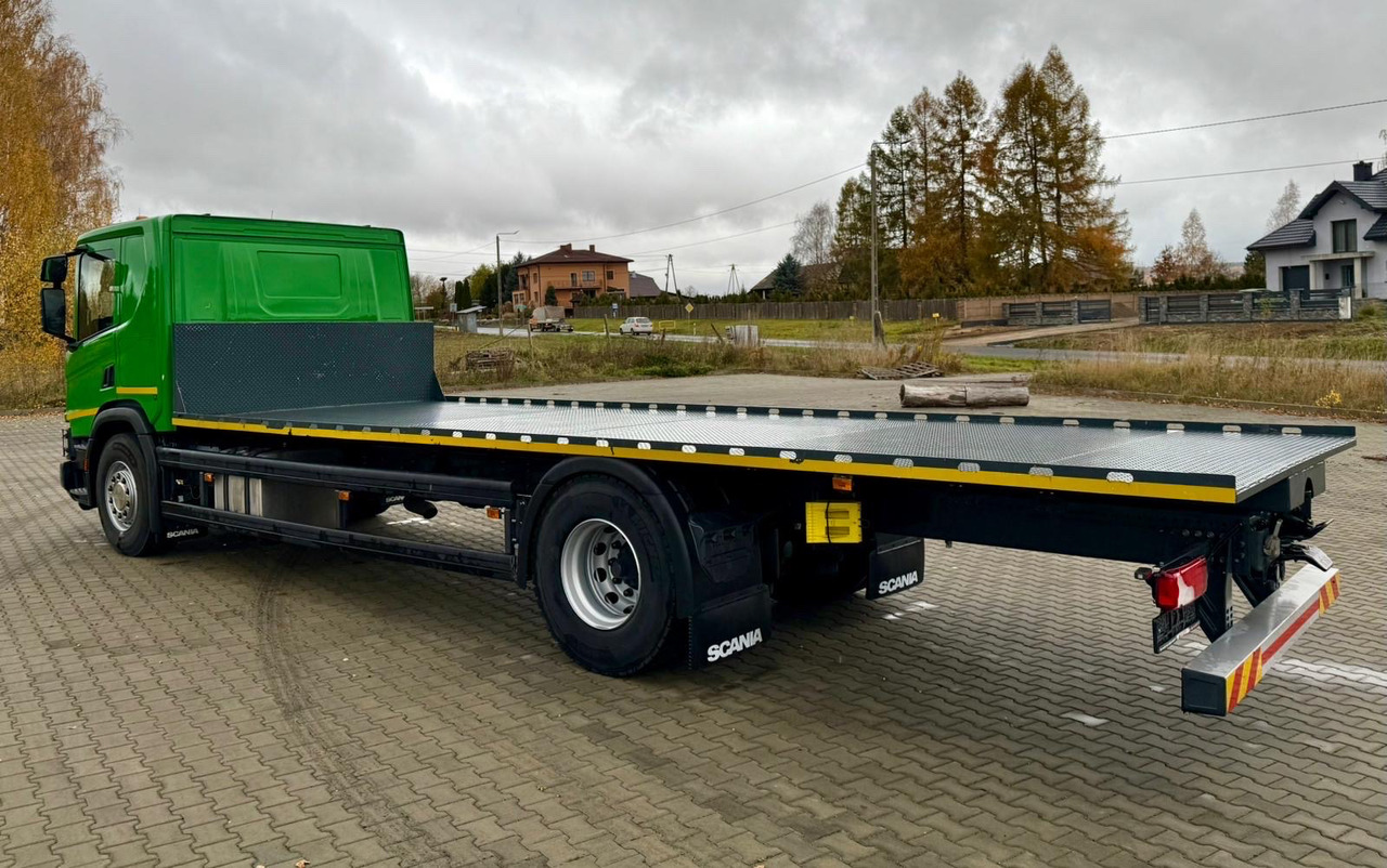 SCANIA P320 / PLATFORMA / NOWY / 5 TYŚ KM / SYPIALKA / 2023 ROK / CAŁA NA PODUSZKACH / 7.7 M DŁUGOŚCI / LAWETA / DO PRZEWOZU MASZYN ROLNICZYCH ITP - Truk flatbed: gambar 3 SCANIA P320 / PLATFORMA / NOWY / 5 TYŚ KM / SYPIALKA / 2023 ROK / CAŁA NA PODUSZKACH / 7.7 M DŁUGOŚCI / LAWETA / DO PRZEWOZU MASZYN ROLNICZYCH ITP - Truk flatbed: gambar 3