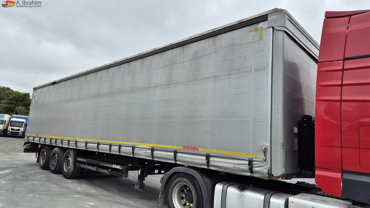 Kögel SN24 Standard, neutrale Plane Edscha, XXL Zertifikat - Semi-trailer dengan terpal samping: gambar 1 Kögel SN24 Standard, neutrale Plane Edscha, XXL Zertifikat - Semi-trailer dengan terpal samping: gambar 1