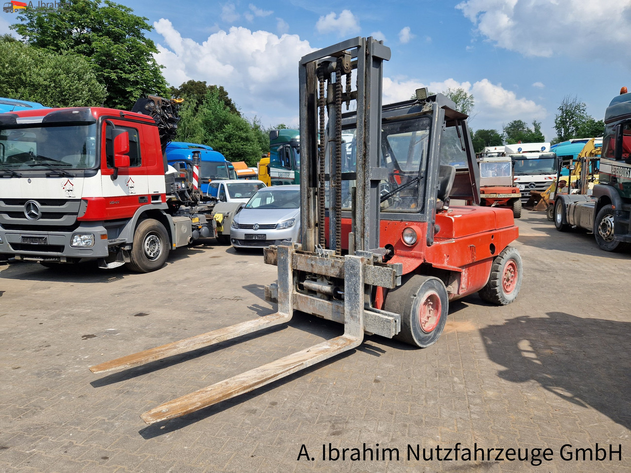 Linde H60 Tragfähigkeit 6000 kg ,3800 mm Hubhöhe, 2x vorhanden - Forklift diesel: gambar 1 Linde H60 Tragfähigkeit 6000 kg ,3800 mm Hubhöhe, 2x vorhanden - Forklift diesel: gambar 1