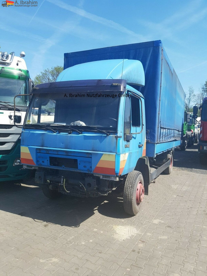 MAN L2000 8.143, fahrbereit, Motor, Getriebe ok - Truk dengan terpal samping: gambar 1 MAN L2000 8.143, fahrbereit, Motor, Getriebe ok - Truk dengan terpal samping: gambar 1