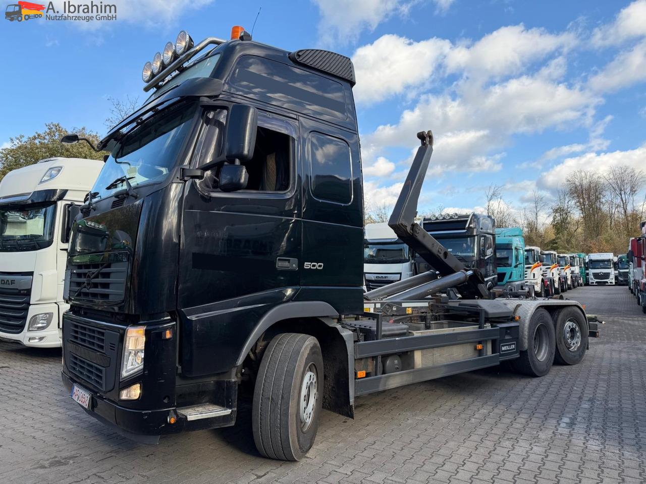 Volvo FH500 Meiller RK 20.70 | Lift-Lenkachse | 6x2 | Globetrotter - Hook lift: gambar 1 Volvo FH500 Meiller RK 20.70 | Lift-Lenkachse | 6x2 | Globetrotter - Hook lift: gambar 1