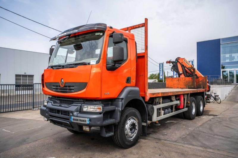 Renault KERAX 380 DXI-6X4+PALFINGER 18 T/m + 4 EXT - Truk flatbed, Truk derek: gambar 2 Renault KERAX 380 DXI-6X4+PALFINGER 18 T/m + 4 EXT - Truk flatbed, Truk derek: gambar 2