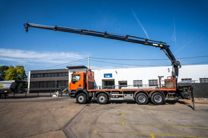 Renault KERAX 430 DXI+ HIAB 16 T/m + 5 EXT - Truk flatbed, Truk derek: gambar 2 Renault KERAX 430 DXI+ HIAB 16 T/m + 5 EXT - Truk flatbed, Truk derek: gambar 2