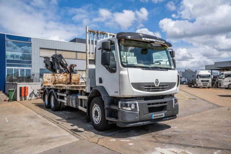 Renault LANDER 340 DXI-6X4+HIAB 14 T/m/3xhydr. - Truk flatbed, Truk derek: gambar 2 Renault LANDER 340 DXI-6X4+HIAB 14 T/m/3xhydr. - Truk flatbed, Truk derek: gambar 2