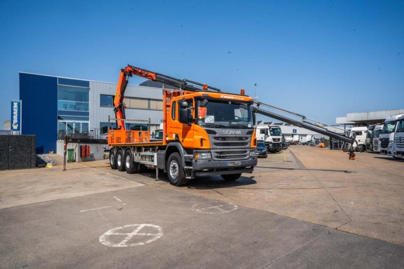 Scania P 410 + PALFINGER PK22002/5 EXT. - Truk flatbed, Truk derek: gambar 2 Scania P 410 + PALFINGER PK22002/5 EXT. - Truk flatbed, Truk derek: gambar 2
