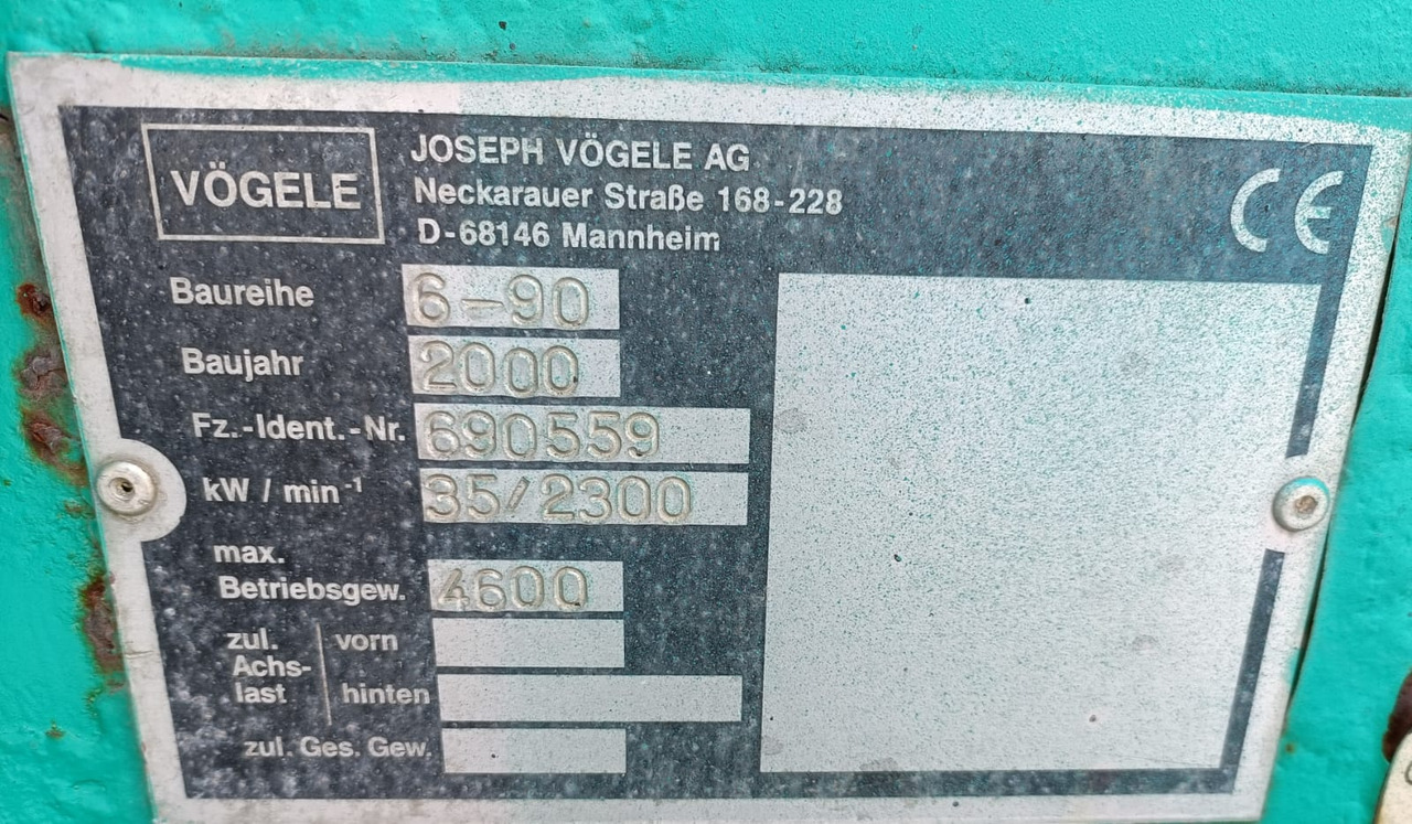 JOSEPH VÖGELE AG - Paver aspal: gambar 2 JOSEPH VÖGELE AG - Paver aspal: gambar 2