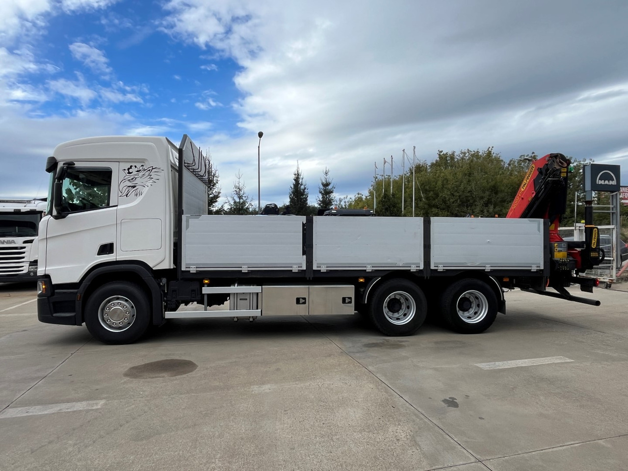 SCANIA R450, 2018, PALFINGER PK 22002 +RC - Truk flatbed, Truk derek: gambar 5 SCANIA R450, 2018, PALFINGER PK 22002 +RC - Truk flatbed, Truk derek: gambar 5