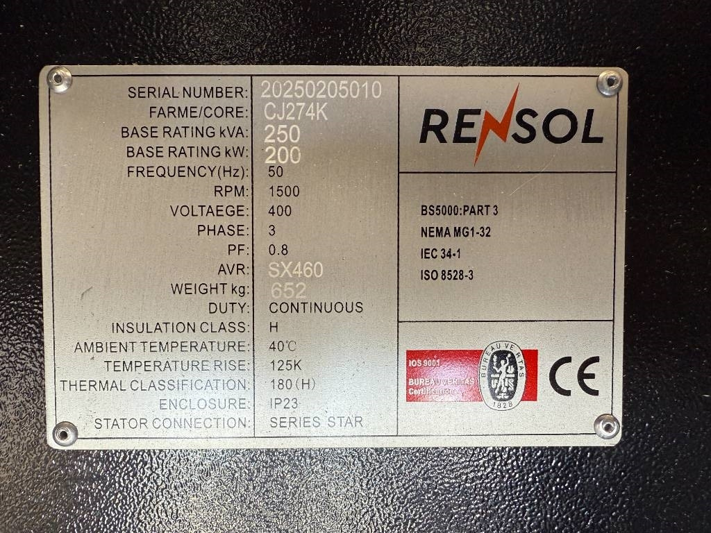 Genset baru DPX CJ274K - 250 kVA Alternator - DPX-33909: gambar 7