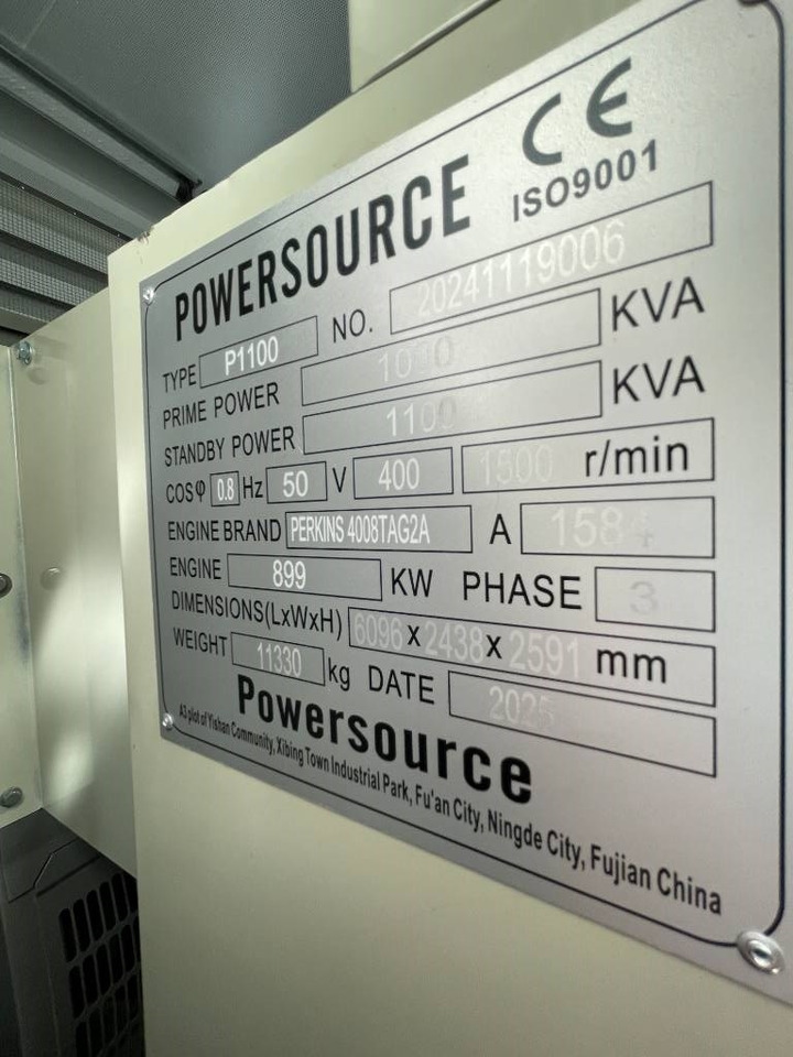 Perkins 4008TAG2A - 1100 kVA Generator - DPX-19820 - Genset: gambar 4 Perkins 4008TAG2A - 1100 kVA Generator - DPX-19820 - Genset: gambar 4