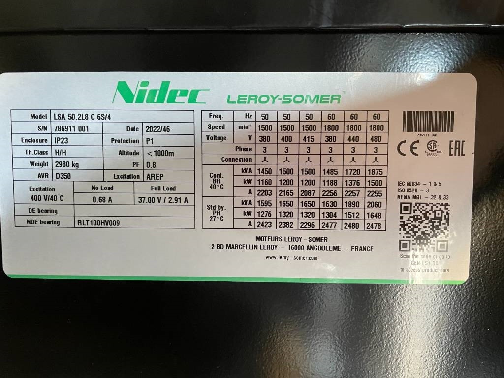 Perkins 4012-46TAG2A - 1.650 kVA Generator - DPX-19823 - Genset: gambar 3 Perkins 4012-46TAG2A - 1.650 kVA Generator - DPX-19823 - Genset: gambar 3