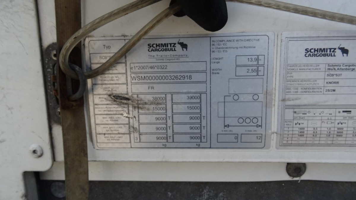 SCHMITZ CARGOBULL FIRANA - Trailer dengan terpal samping: gambar 5 SCHMITZ CARGOBULL FIRANA - Trailer dengan terpal samping: gambar 5