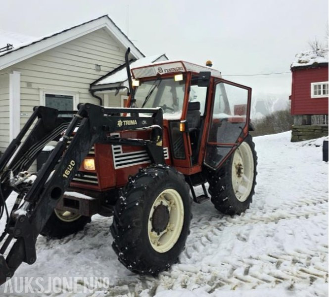 1986 Fiat 80-90 MVA FRI TRAKTOR MED FRONSKUFFE OG TRIMA FRONTLASTER - Traktor: gambar 1 1986 Fiat 80-90 MVA FRI TRAKTOR MED FRONSKUFFE OG TRIMA FRONTLASTER - Traktor: gambar 1