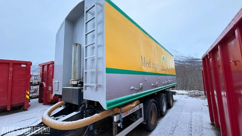 1996 ATKA RSP 24 trippelkjerre med Hillevåg tipp bulktank 6 kammers - Trailer tangki: gambar 1 1996 ATKA RSP 24 trippelkjerre med Hillevåg tipp bulktank 6 kammers - Trailer tangki: gambar 1