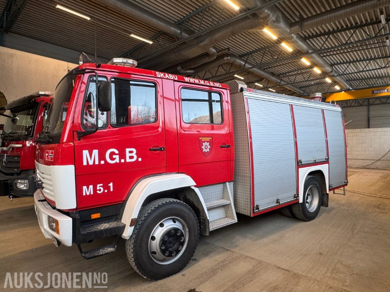 1997 Mercedes-Benz 1124 Af/36 4X4 brannbil registrert som motorredskap med kun 29540 km - Truk pemadam kebakaran: gambar 1 1997 Mercedes-Benz 1124 Af/36 4X4 brannbil registrert som motorredskap med kun 29540 km - Truk pemadam kebakaran: gambar 1