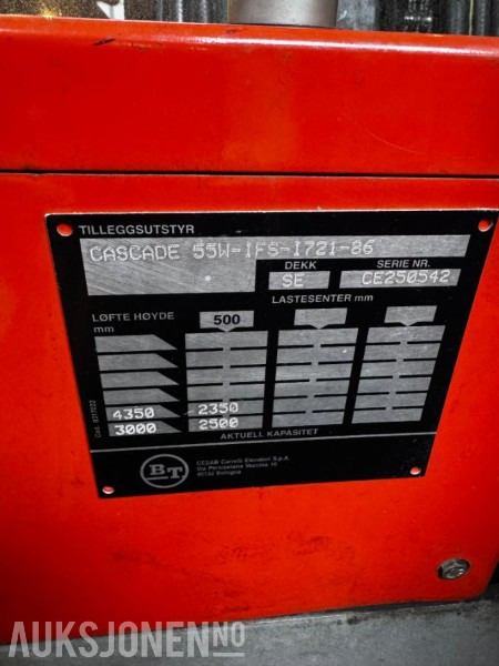 2004 Cargo Cbe 25 truck med lader, sideskyv av gafler - Forklift: gambar 4 2004 Cargo Cbe 25 truck med lader, sideskyv av gafler - Forklift: gambar 4