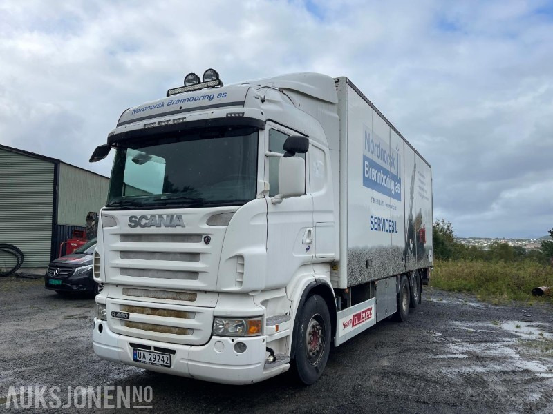 2009 Scania 480 R-serie Highline Skapbil med full sideåpning og Zepro baklift - Truk box: gambar 1 2009 Scania 480 R-serie Highline Skapbil med full sideåpning og Zepro baklift - Truk box: gambar 1