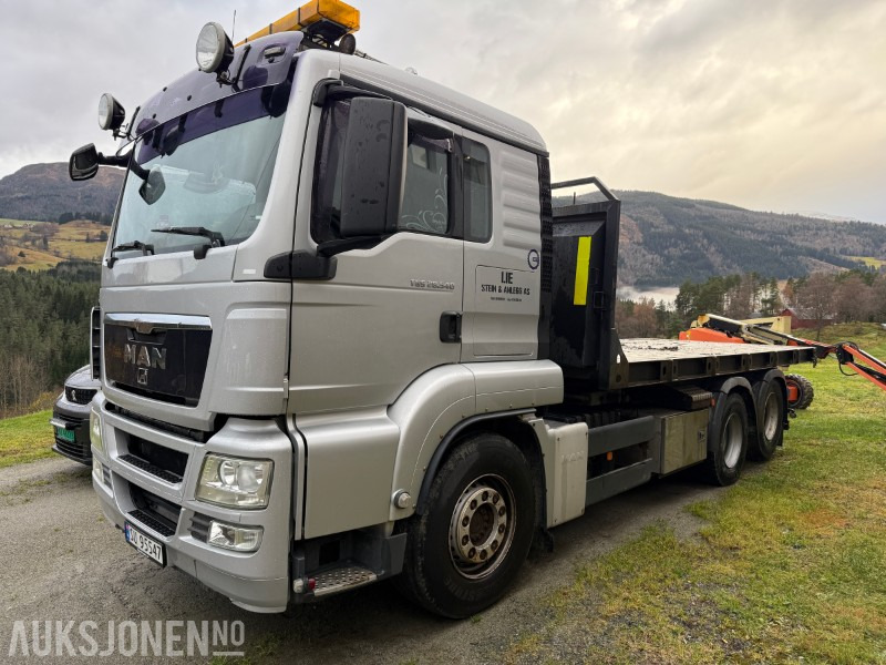 2010 MAN TGS 28.540 krokbil / krokløftbil - maskinflak + krokkasse - Hook lift: gambar 1 2010 MAN TGS 28.540 krokbil / krokløftbil - maskinflak + krokkasse - Hook lift: gambar 1