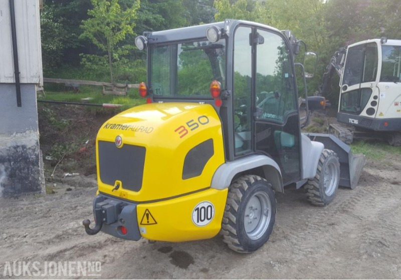 2012 KramerAllrad 350 Hjullaster - KUN 660 timer Mva-fri - Med original skuffe og pallegafler - Wheel loader: gambar 4 2012 KramerAllrad 350 Hjullaster - KUN 660 timer Mva-fri - Med original skuffe og pallegafler - Wheel loader: gambar 4