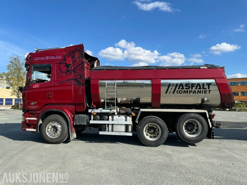 2013 Scania Scania R500 tippbil med asfaltbalje og tilhenger - Truk jungkit: gambar 5 2013 Scania Scania R500 tippbil med asfaltbalje og tilhenger - Truk jungkit: gambar 5