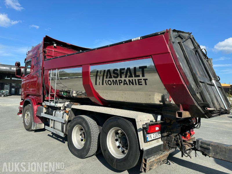 2013 Scania Scania R500 tippbil med asfaltbalje og tilhenger - Truk jungkit: gambar 4 2013 Scania Scania R500 tippbil med asfaltbalje og tilhenger - Truk jungkit: gambar 4