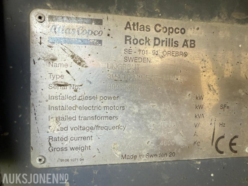 Membangun inventaris 2014 Atlas Copco Unigrout Rig Smart M2 E45 / Injeksjonsplattform: gambar 20 Membangun inventaris 2014 Atlas Copco Unigrout Rig Smart M2 E45 / Injeksjonsplattform: gambar 20