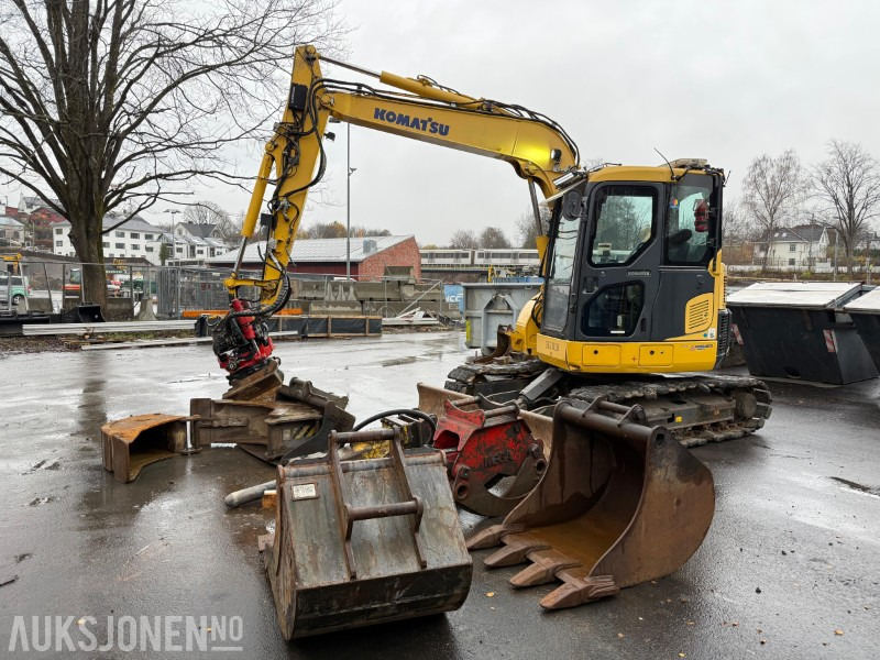 2014 Komatsu PC78US-8 gravemaskin med MYE utstyr, lavt timetall, tiltrotator, Ripper, 5x skuffer, pigghammer, klype - Ekskavator: gambar 1 2014 Komatsu PC78US-8 gravemaskin med MYE utstyr, lavt timetall, tiltrotator, Ripper, 5x skuffer, pigghammer, klype - Ekskavator: gambar 1