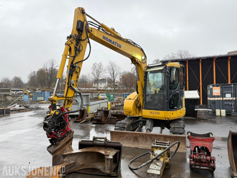 2014 Komatsu PC78US-8 gravemaskin med MYE utstyr, lavt timetall, tiltrotator, Ripper, 5x skuffer, pigghammer, klype - Ekskavator: gambar 2 2014 Komatsu PC78US-8 gravemaskin med MYE utstyr, lavt timetall, tiltrotator, Ripper, 5x skuffer, pigghammer, klype - Ekskavator: gambar 2
