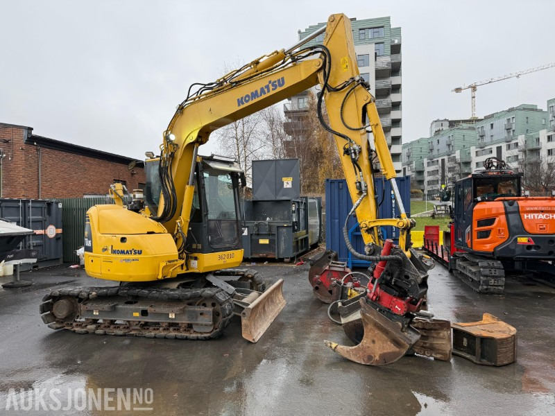 2014 Komatsu PC78US-8 gravemaskin med MYE utstyr, lavt timetall, tiltrotator, Ripper, 5x skuffer, pigghammer, klype - Ekskavator: gambar 5 2014 Komatsu PC78US-8 gravemaskin med MYE utstyr, lavt timetall, tiltrotator, Ripper, 5x skuffer, pigghammer, klype - Ekskavator: gambar 5