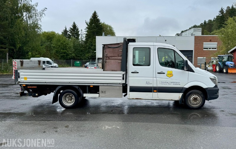 2014 Mercedes-Benz Sprinter 516 CDI planbil, 5-tonn, dobbelkabin, bakløft, lysbjelke - Truk flatbed: gambar 4 2014 Mercedes-Benz Sprinter 516 CDI planbil, 5-tonn, dobbelkabin, bakløft, lysbjelke - Truk flatbed: gambar 4