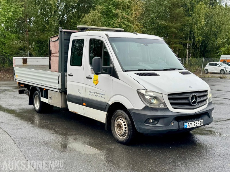 2014 Mercedes-Benz Sprinter 516 CDI planbil, 5-tonn, dobbelkabin, bakløft, lysbjelke - Truk flatbed: gambar 3 2014 Mercedes-Benz Sprinter 516 CDI planbil, 5-tonn, dobbelkabin, bakløft, lysbjelke - Truk flatbed: gambar 3