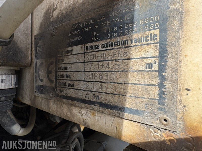 2014 Volvo FM 420 renovasjonsbil med 2-kammers løsning - Truk sampah: gambar 5 2014 Volvo FM 420 renovasjonsbil med 2-kammers løsning - Truk sampah: gambar 5