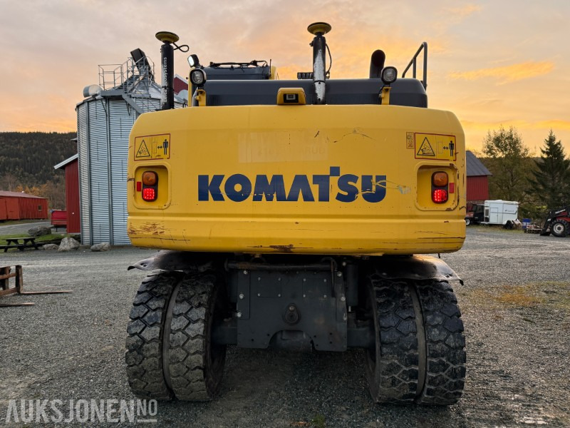 2015 Komatsu PW 160-8 Velutstyrt hjulgraver med Engcon rototilt, Leica GPS og sentralsmøring - Ekskavator: gambar 4 2015 Komatsu PW 160-8 Velutstyrt hjulgraver med Engcon rototilt, Leica GPS og sentralsmøring - Ekskavator: gambar 4
