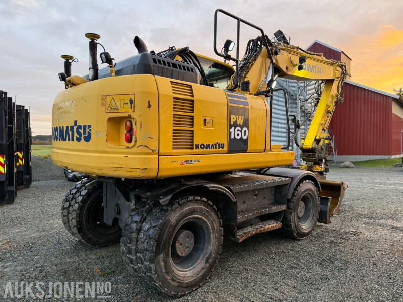 2015 Komatsu PW 160-8 Velutstyrt hjulgraver med Engcon rototilt, Leica GPS og sentralsmøring - Ekskavator: gambar 3 2015 Komatsu PW 160-8 Velutstyrt hjulgraver med Engcon rototilt, Leica GPS og sentralsmøring - Ekskavator: gambar 3
