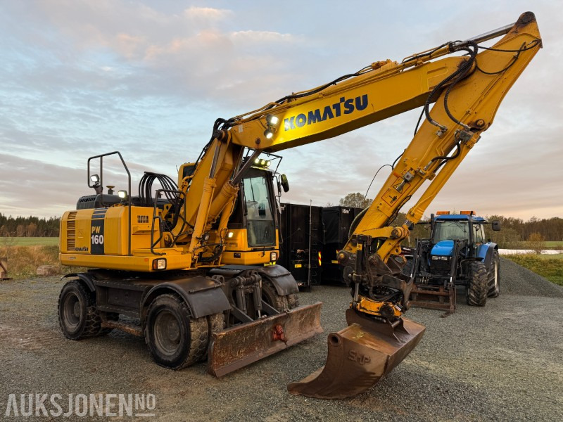 2015 Komatsu PW 160-8 Velutstyrt hjulgraver med Engcon rototilt, Leica GPS og sentralsmøring - Ekskavator: gambar 2 2015 Komatsu PW 160-8 Velutstyrt hjulgraver med Engcon rototilt, Leica GPS og sentralsmøring - Ekskavator: gambar 2