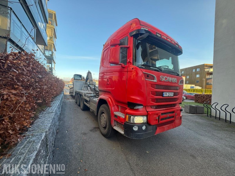 2015 Scania R580 8x4 tridem Krokbil / krokløft m/ JOAB 24t krok med knekk - Hook lift: gambar 2 2015 Scania R580 8x4 tridem Krokbil / krokløft m/ JOAB 24t krok med knekk - Hook lift: gambar 2
