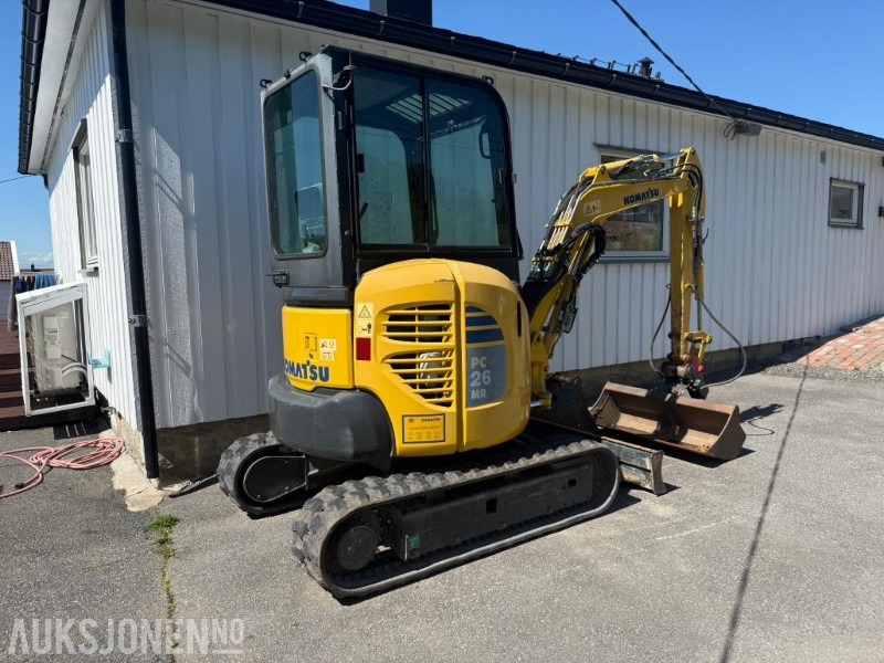 2016 Komatsu PC26MR minigraver m/2 skuffer. - Ekskavator mini: gambar 4 2016 Komatsu PC26MR minigraver m/2 skuffer. - Ekskavator mini: gambar 4