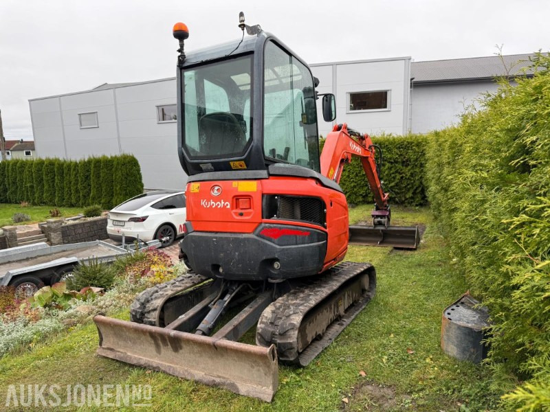 2016 Kubota U27-4 MINIGRAVER ROTOR 2 SKUFFER SERVICEHISTORIKK 2430 TIMER - Ekskavator mini: gambar 4 2016 Kubota U27-4 MINIGRAVER ROTOR 2 SKUFFER SERVICEHISTORIKK 2430 TIMER - Ekskavator mini: gambar 4