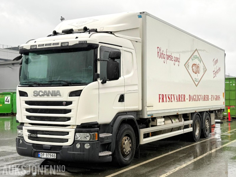 2016 Scania G450 med 2-soners kjøl- og frys, 1 eier, 2 kjølesoner, Gullavtale, Zepro, Onspot kjettinger, ryggekamera - Truk box: gambar 1 2016 Scania G450 med 2-soners kjøl- og frys, 1 eier, 2 kjølesoner, Gullavtale, Zepro, Onspot kjettinger, ryggekamera - Truk box: gambar 1