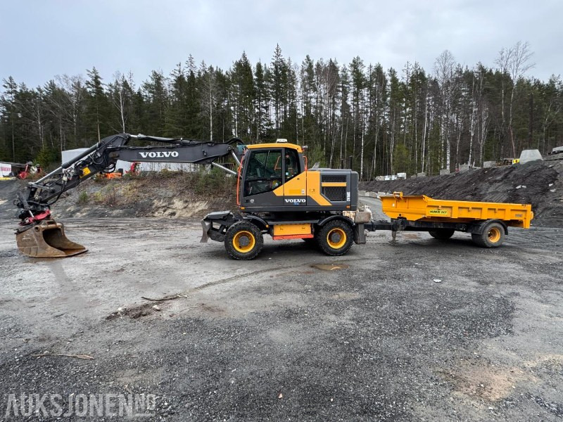 2016 Volvo EW160E hjulgraver med henger / rototilt / skuffe - Ekskavator: gambar 2 2016 Volvo EW160E hjulgraver med henger / rototilt / skuffe - Ekskavator: gambar 2