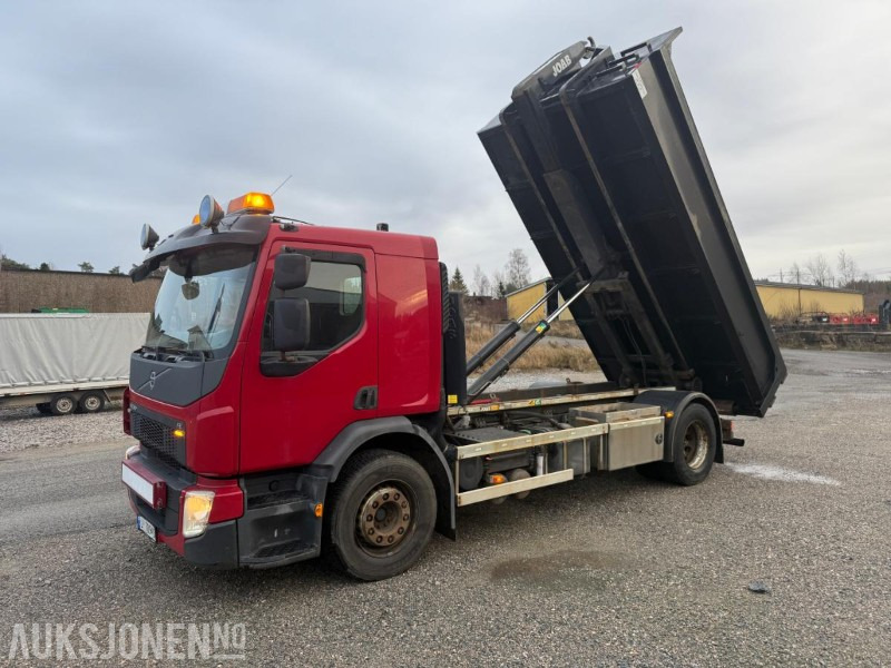 2016 Volvo FE 320 4X2 KROKBIL M/10 KUBIKKS GRUSKASSE - JOABKROK - SERVICEHISTORIKK. - Hook lift: gambar 1 2016 Volvo FE 320 4X2 KROKBIL M/10 KUBIKKS GRUSKASSE - JOABKROK - SERVICEHISTORIKK. - Hook lift: gambar 1