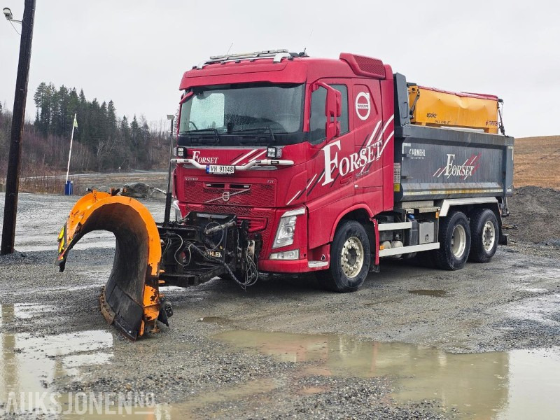 2017 Volvo FH 540 Tippbil med full brøytehydraulikk og planvibrator -Nye dekk for sesong(!!) - Truk jungkit: gambar 1 2017 Volvo FH 540 Tippbil med full brøytehydraulikk og planvibrator -Nye dekk for sesong(!!) - Truk jungkit: gambar 1