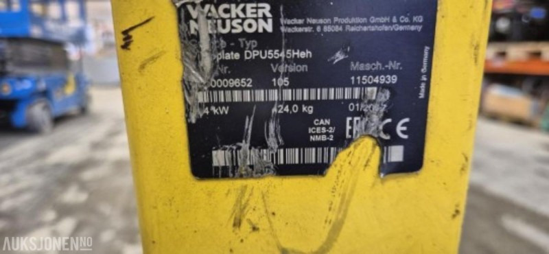 2017 Wacker Neuson DPU5545Heh Vibroplate - Roller: gambar 4 2017 Wacker Neuson DPU5545Heh Vibroplate - Roller: gambar 4