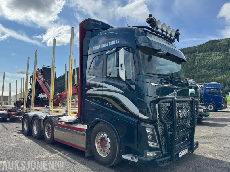 2018 Volvo FH16 8X4 Euro6 komplett tømmerbil med kran og henger. - Truk logging: gambar 4 2018 Volvo FH16 8X4 Euro6 komplett tømmerbil med kran og henger. - Truk logging: gambar 4