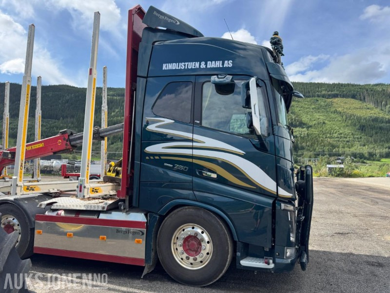 2018 Volvo FH16 8X4 Euro6 komplett tømmerbil med kran og henger. - Truk logging: gambar 5 2018 Volvo FH16 8X4 Euro6 komplett tømmerbil med kran og henger. - Truk logging: gambar 5