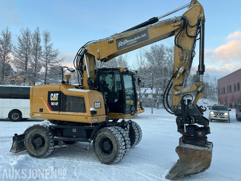 Ekskavator 2019 Cat M314F Hjulgraver, 4840 timer, Tiltrotator, S60, maskinstyring, sertifisert til Juli 2026: gambar 8